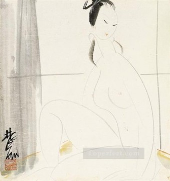 Lin Fengmian Painting - dama 1 tinta china antigua